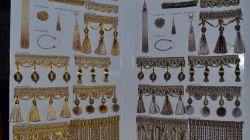 Birillant Sarı Fon Saçak